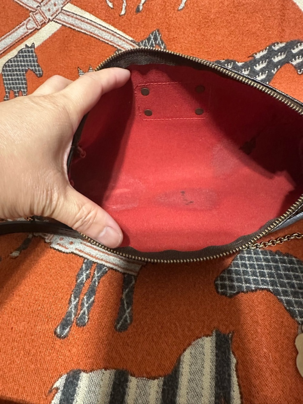 LOUIS VUITTON ❤️🌟DU3088 EVA 2-WAY DAMIER EBENE BAG ⭐️ - Picture 8 of 11